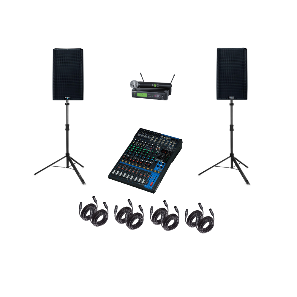 Audio package with speakers