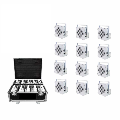 Battery uplight package with road case
